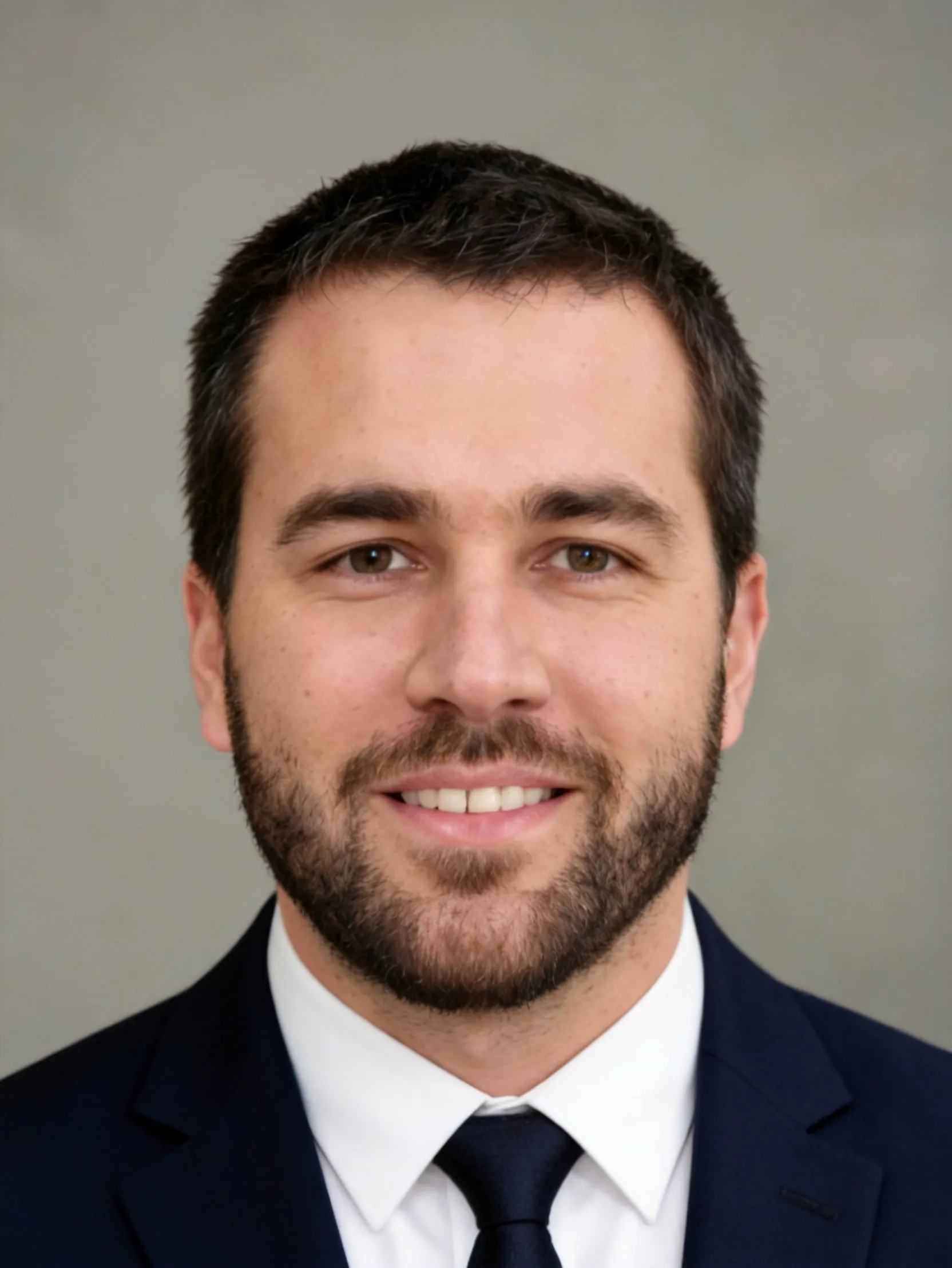 A clean and professional corporate headshot designed for LinkedIn, resumes, and business profiles. AI Photo