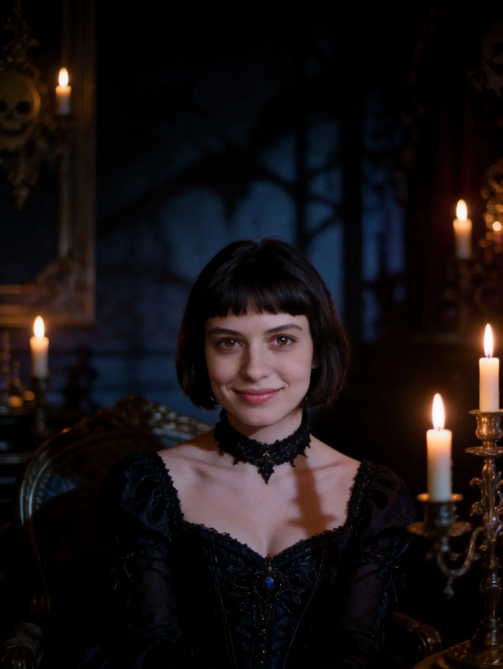 Luxury Halloween Portrait AI Photo