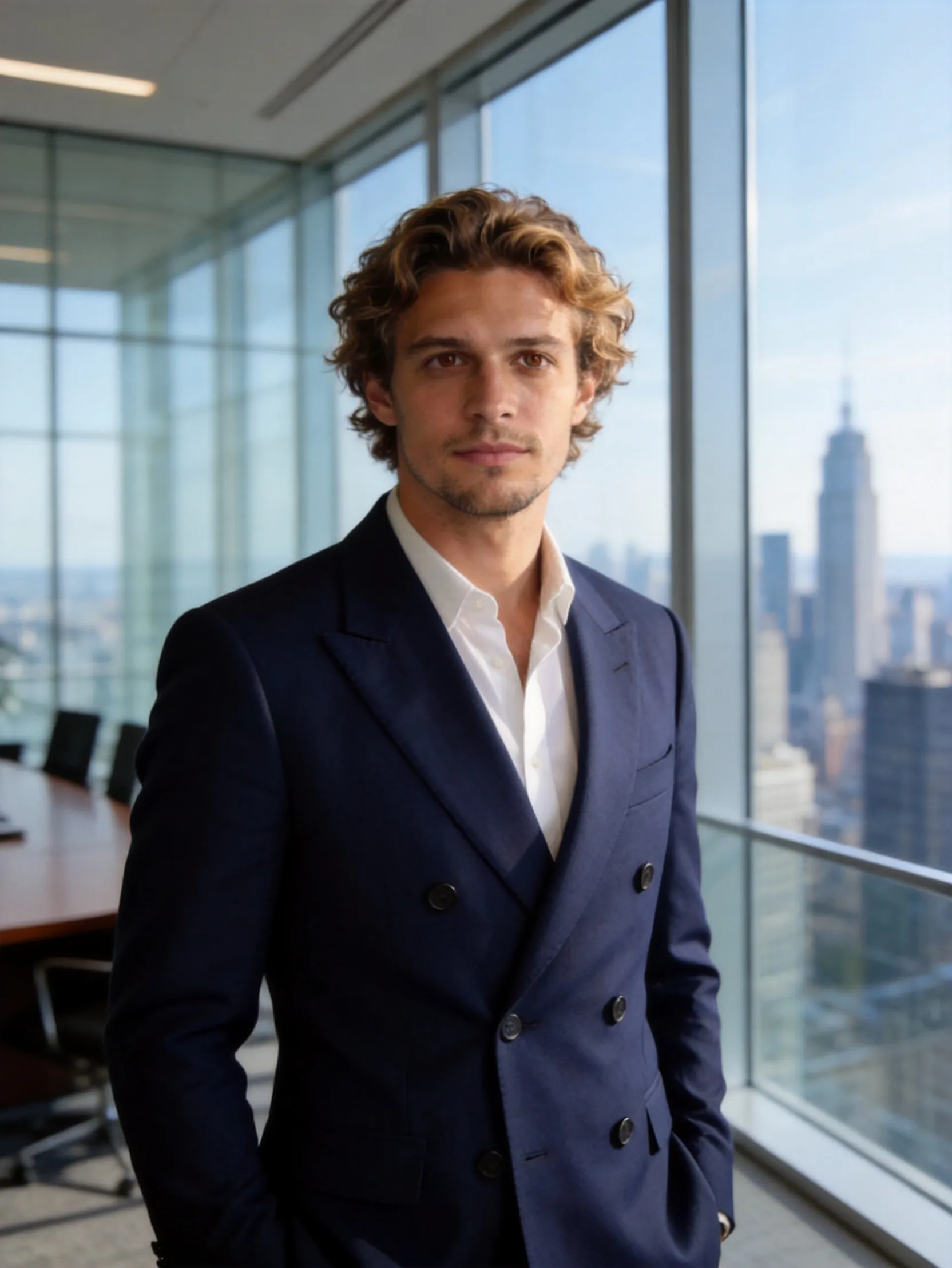 The Elite High-Rise Boardroom AI Photo