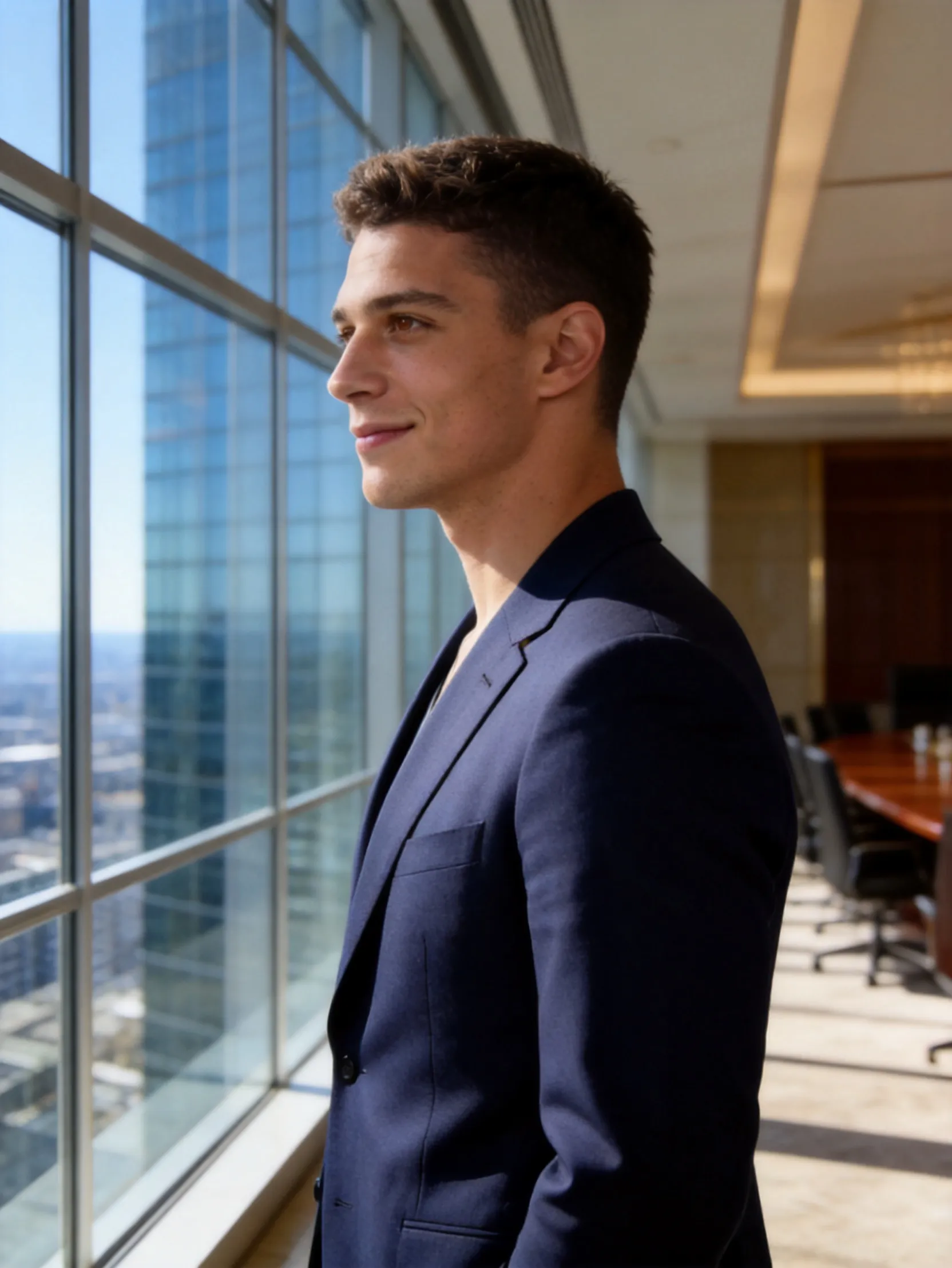 The High-Rise Boardroom AI Photo