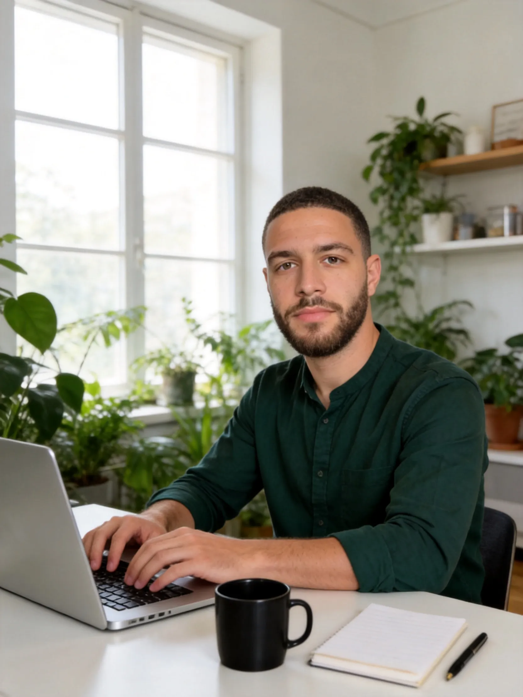 Modern WFH Elite Professional Portrait AI Photo