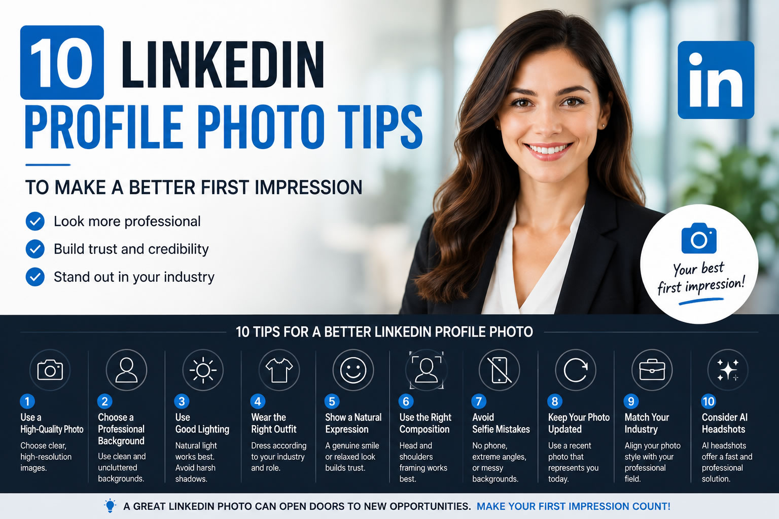 10 LinkedIn Profile Photo Tips To Make A Better First Impression