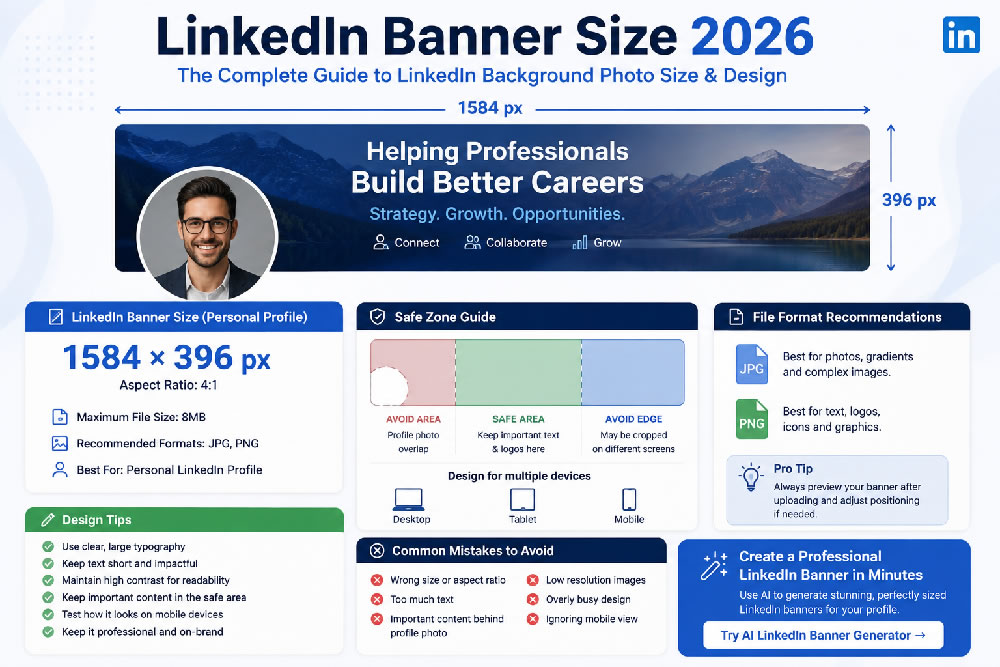 LinkedIn Banner Size: The Complete 2026 Guide