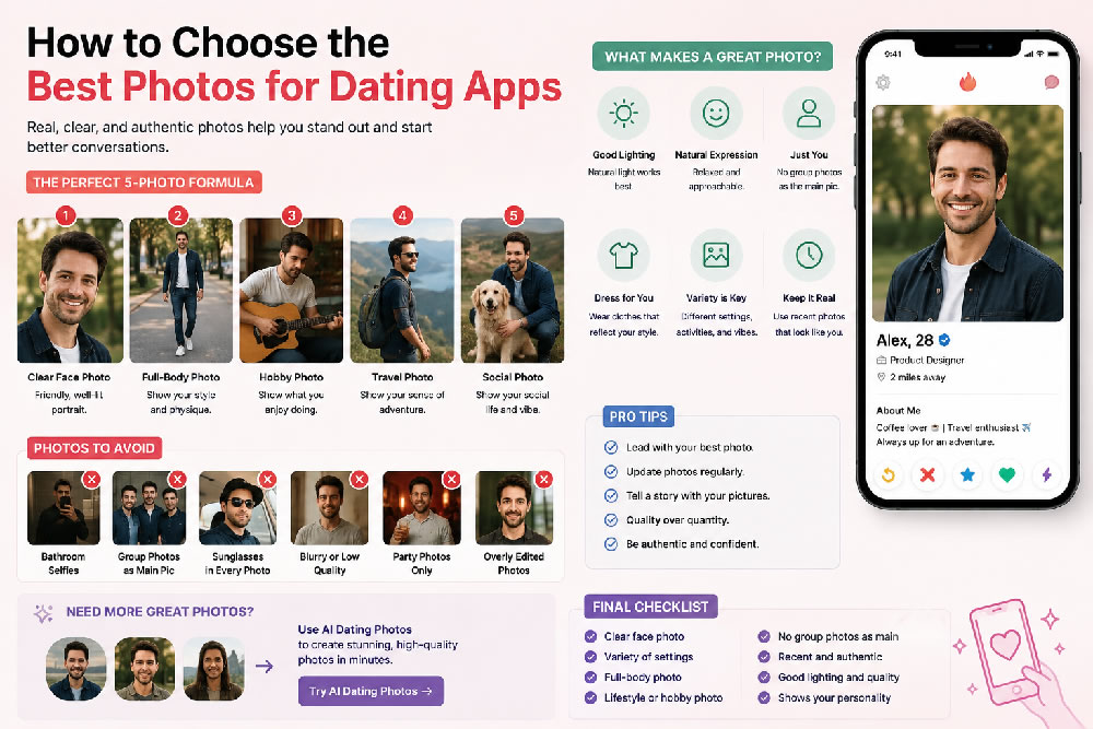 How to Choose the Best Photos for Dating Apps