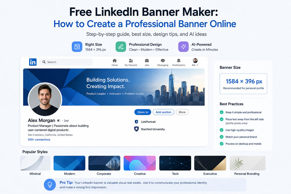 Free LinkedIn Banner Maker: How to Create a Professional Banner Online
