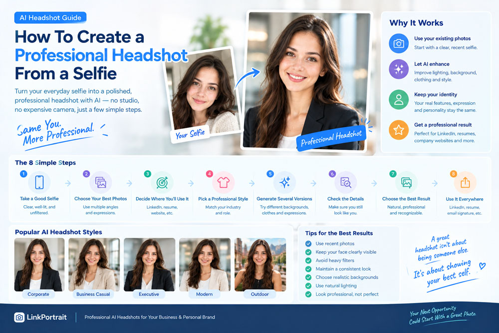 How To Create A Professional Headshot From A Selfie