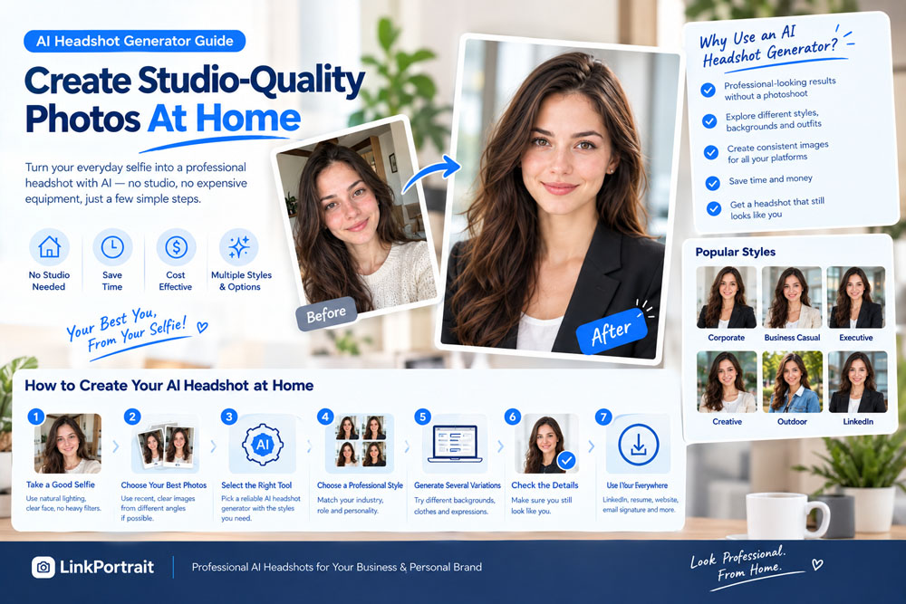 AI Headshot Generator Guide: Create Studio-Quality Photos at Home